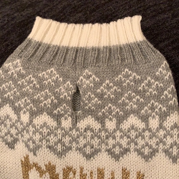 New dog sweater charming “Merry & Bright” various sizes - Picture 3 of 8